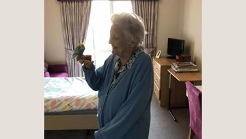 Whitley Bay care home welcomes feathered friend